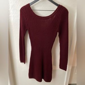 Maroon Sweater Dress - Women’s Small
